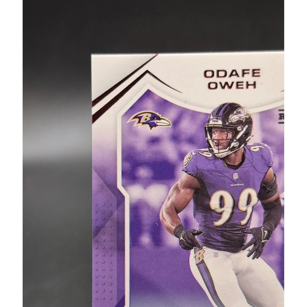 2021 Panini Playoff Odafe Oweh #255 Red Zone Autograph (RC) Baltimore Ravens